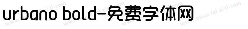 urbano bold字体转换